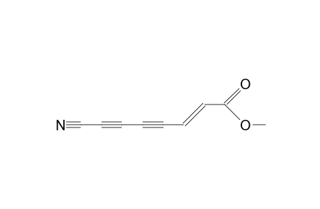 7-CYANO-trans-2-HEPTENE-4,6-DIYNOIC ACID, METHYL ESTER