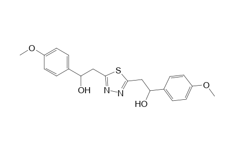 1-(4-Methoxyphenyl)-2-[5-[2-(4-methoxyphenyl)-2-oxidanyl-ethyl]-1,3,4-thiadiazol-2-yl]ethanol