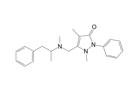 2,4-dimethyl-3-{[methyl(alpha-methylphenethyl)amino]methyl}-1-phenyl-3-pyrazolin-5-one