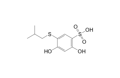 2,4-dihydroxy-5-(isobutylthio)benzenesulfonic acid