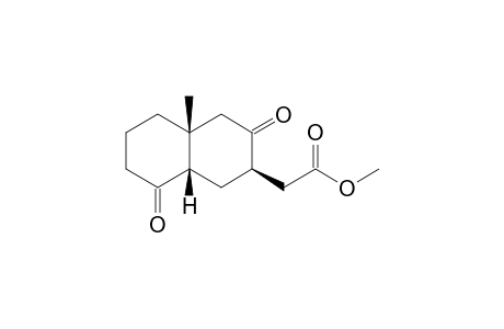 Methyl [(4a.beta.,8a.beta.)-1,2,3,3,4,4a,5,6,7,8,8a-Decahydro-4a-methyl-3,8-dioxo-2.beta.-naphtyl]acetate