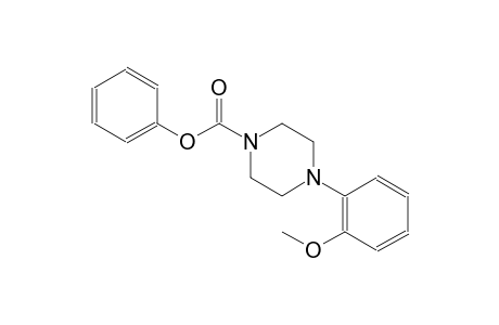 1-piperazinecarboxylic acid, 4-(2-methoxyphenyl)-, phenyl ester