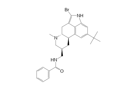 6-Methyl-2-bromo-8.beta.-benzoylaminomethyl-13-tert-butyl-ergoline