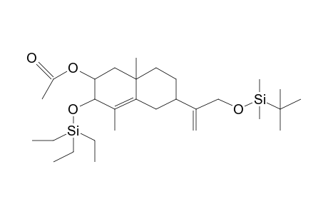 6-[1-(([tert-Butyl(dimethyl)silyl]oxy)methyl)vinyl]-4,8a-dimethyl-3-[(triethylsilyl)oxy]-1,2,3,5,6,7,8,8a-octahydro-2-naphthalenyl acetate