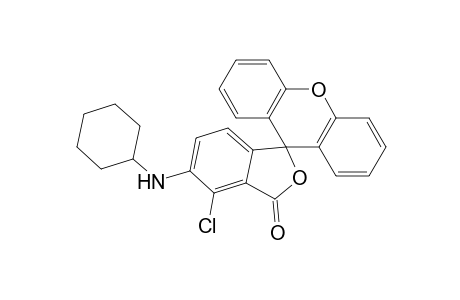 Cyclohexylamino-chloro-3-oxo-spiro(phthalan-1,9'-xanthene)