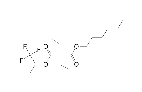 Diethylmalonic acid, hexyl 1,1,1-trifluoroprop-2-yl ester