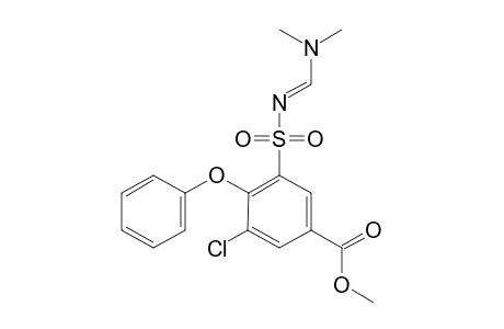 4-CHLORO-3-PHENOXY-5-(DIMETHYLAMINOFORMYLSULFAMIDO)-BENZOIC-ACID-METHYLESTER