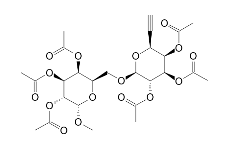 METHYL-2,3,4-TRI-O-ACETYL-6-O-(2',3',4'-TRI-O-ACETYL-6',7'-DIDEOXY-BETA-D-GALACTO-HEPT-6'-YNOPYRANOSYL)-ALPHA-D-GALACTOPYRANOSIDE