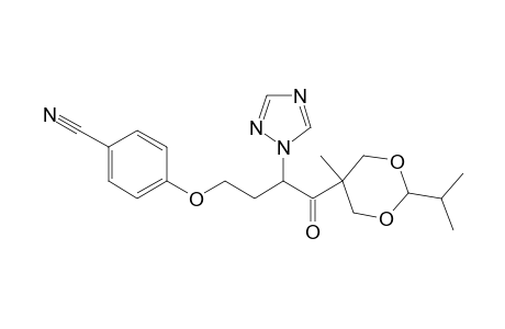 Benzonitrile, 4-[4-[5-methyl-2-(1-methylethyl)-1,3-dioxan-5-yl]-4-oxo-3-(1H-1,2,4-triazol-1-yl)butoxy]-
