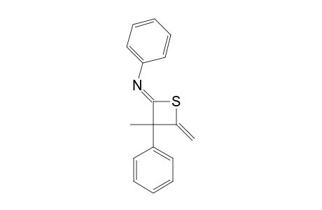 N-(3-METHYL-4-METHYLENE-PHENYL-2-THIETANYLIDENE)-ANILINE