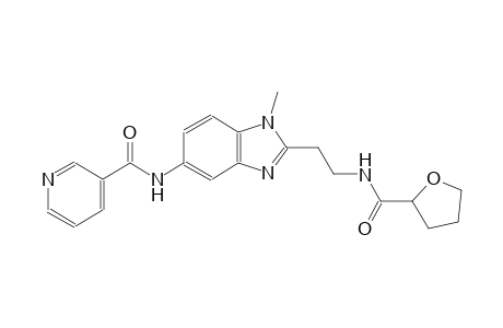 3-pyridinecarboxamide, N-[1-methyl-2-[2-[[(tetrahydro-2-furanyl)carbonyl]amino]ethyl]-1H-benzimidazol-5-yl]-