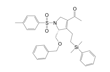 1-[(R)-5-Benzyloxymethyl-4-[2-(dimethyl-phenyl-silanyl)-ethyl]-1-(toluene-4-sulfonyl)-pyrrolidin-3-yl]-ethanone