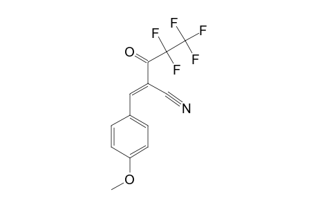 (E)-2-CYANO-1-(4-METHOXYPHENYL)-4,4,5,5,5-PENTAFLUORO-1-PENTEN-3-ONE