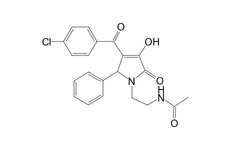N-[2-[3-(4-chloro-benzoyl)-4-hydroxy-5-oxo-2-phenyl-2,5-dihydro-pyrrol-1-yl]-ethyl]-acetamide