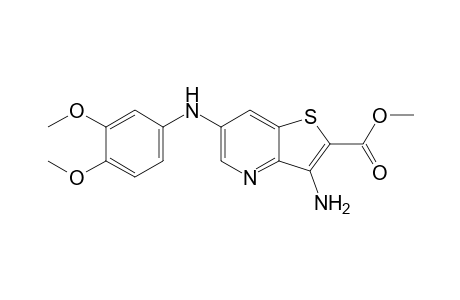 Methyl 3-amino-6-(3,4-dimethoxyphenylamino)thieno[3,2-b]pyridine-2-carboxylate
