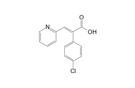 (E)-2-(4-chlorophenyl)-3-(2-pyridinyl)-2-propenoic acid