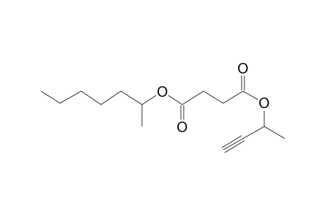 Succinic acid, but-3-yn-2-yl 2-heptyl ester