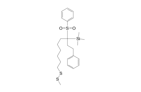 7-(Trimethylsilyl)-7-(phenylsulfonyl)-9-phenyl-1-(methylthiosulfeno)nonane
