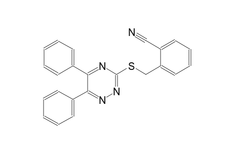 2-([(5,6-Diphenyl-1,2,4-triazin-3-yl)sulfanyl]methyl)benzonitrile