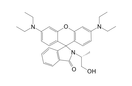 2,7-Bis(Diethylamino)xanthene-9-spiro-1'-1',2'-dihydro-N-(1"-hydroxy-2"-propyl)isoindole-3'-one