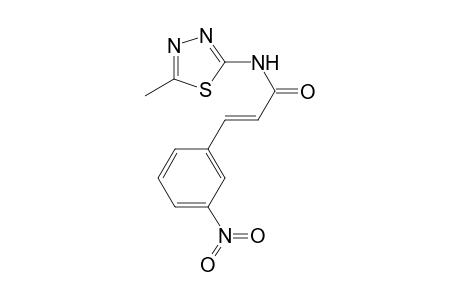 (E)-N-(5-methyl-1,3,4-thiadiazol-2-yl)-3-(3-nitrophenyl)-2-propenamide
