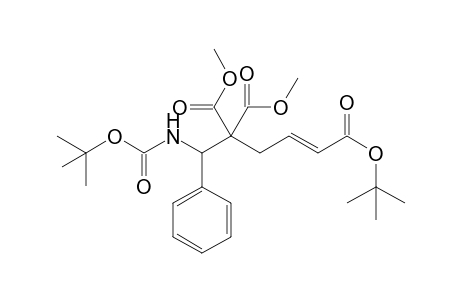 (E)-1-tert-Butyl-4,4-dimethyl-5-(tert-butoxycarbonylamino)-5-phenylpent-1-ene-1,4,4-tricarboxylate