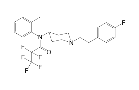 2,2,3,3,3-Pentafluoro-N-(1-[2-(4-fluorophenyl)ethyl]piperidin-4-yl)-N-2-methylphenylpropanamide