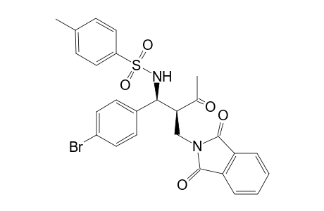 Erythro-N-(1-(4-bromophenyl)-2-((1,3-dioxoisoindolin-2-yl)methyl)-3-oxobutyl)-4-methylbenzenesulfonamide