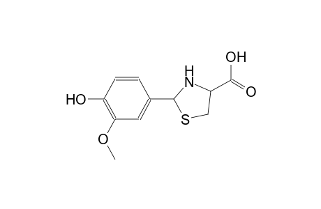 4-thiazolidinecarboxylic acid, 2-(4-hydroxy-3-methoxyphenyl)-