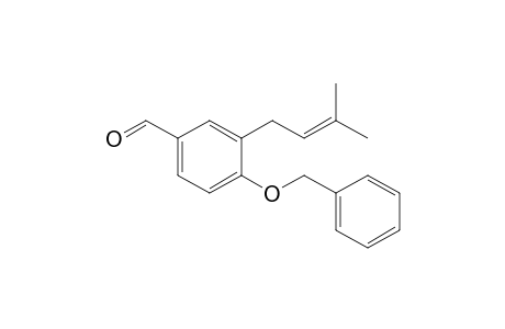 4-Benzyloxy-3-(3'-methylbut-2'-enyl)-benzaldehyde