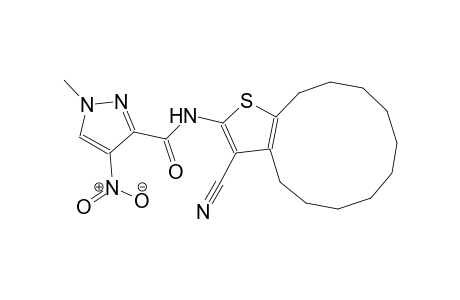 N-(3-cyano-4,5,6,7,8,9,10,11,12,13-decahydrocyclododeca[b]thien-2-yl)-1-methyl-4-nitro-1H-pyrazole-3-carboxamide