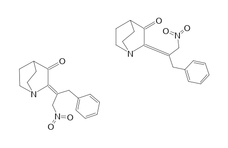 (E/Z)-2-(1-NITROMETHYL-2-PHENYLETHYLIDENE)-QUINUClIDIN-3-ONE