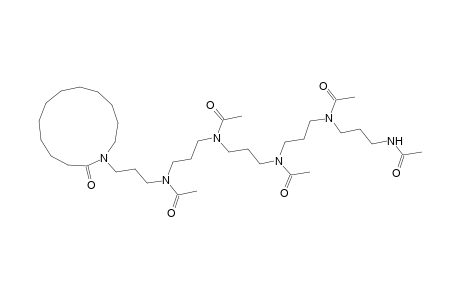 Acetamide, N-[3-[acetyl[3-(acetylamino)propyl]amino]propyl]-N-[3-[acetyl[3-[acetyl[3-(2-oxoazacyclotridec-1-yl)propyl]amino]propyl]amino]propyl]-