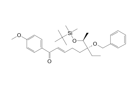 (2E,6R,7S)-6-Benzyloxy-7-tert-butyldimethylsilyloxy-6-ethyl-1-(4-methoxyphenyl)oct-2-en-1-one