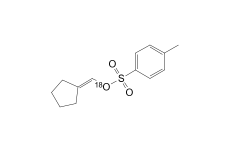 Cyclopentylidenemethyl 4-methylbenzene(O-18O)sulfonate