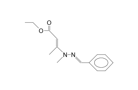 (2E)-3-(2-Benzylidene-1-methylhydrazino)crotonic acid, ethyl ester