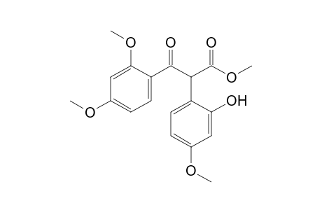 3-(2,4-dimethoxyphenyl)-2-(2-hydroxy-4-methoxy-phenyl)-3-keto-propionic acid methyl ester