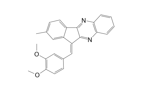 11-(3,4-Dimethoxybenzylidene)-2-methyl-11H-indeno[1,2-b]quinoxaline