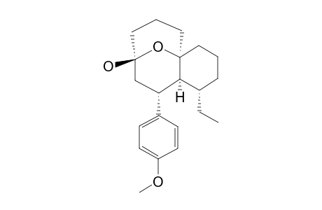 (1R,5S,6S,7R,9S)-5-ETHYL-7-(4-METHOXYPHENYL)-13-OXATRICYCLO-[7.3.1.0(1,6)]-TRIDECAN-9-OL
