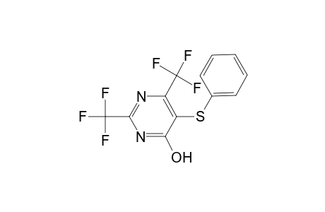 Pyrimidine-4-ol, 5-phenylthio-2,6-bis(trifluoromethyl)-