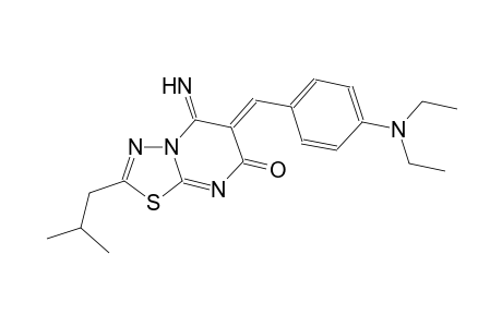 (6Z)-6-[4-(diethylamino)benzylidene]-5-imino-2-isobutyl-5,6-dihydro-7H-[1,3,4]thiadiazolo[3,2-a]pyrimidin-7-one