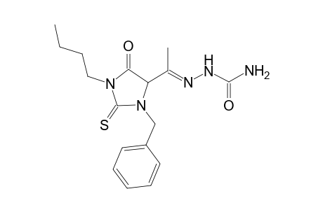 1-(3-Benzyl-1-butyl-5-oxo-2-thioxoimidazolidin-4-yl)ethan-1-one Semicarbazone