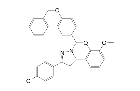 5-[4-(benzyloxy)phenyl]-2-(4-chlorophenyl)-7-methoxy-1,10b-dihydropyrazolo[1,5-c][1,3]benzoxazine