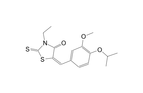 (5E)-3-ethyl-5-(4-isopropoxy-3-methoxybenzylidene)-2-thioxo-1,3-thiazolidin-4-one