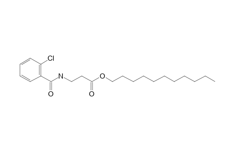 .beta.-Alanine, N-(2-chlorobenzoyl)-, undecyl ester