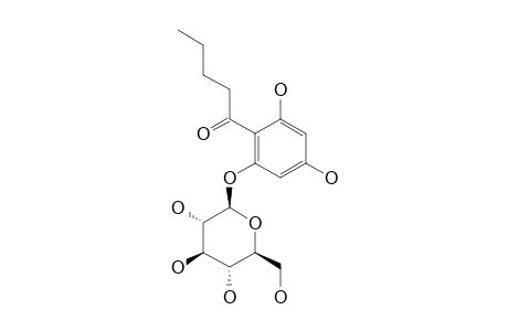 1-[(PENTANOYL)-PHLOROGLUCINYL]-BETA-D-GLUCOPYRANOSIDE