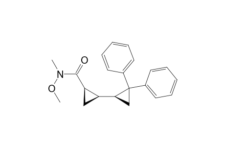 (1R,2R,1'S)-2',2'-Diphenyl-bicyclopropyl-2-carboxylic acid methoxy-methyl-amide