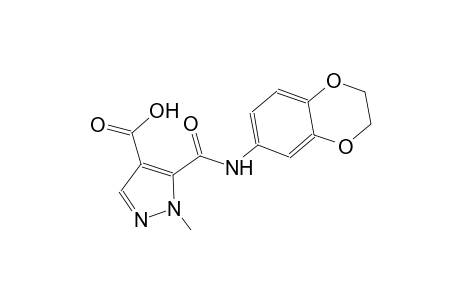 1H-pyrazole-4-carboxylic acid, 5-[[(2,3-dihydro-1,4-benzodioxin-6-yl)amino]carbonyl]-1-methyl-