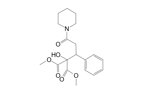 Dimethyl 2-Hydroxy-2-[3-oxo-1-phenyl-3-(piperidin-1-yl)propyl]propanedioate