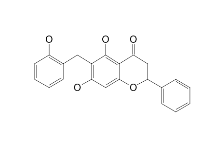 5,7-DIHYDROXY-6-(ORTHO-HYDROXYBENZYL)-FLAVANONE